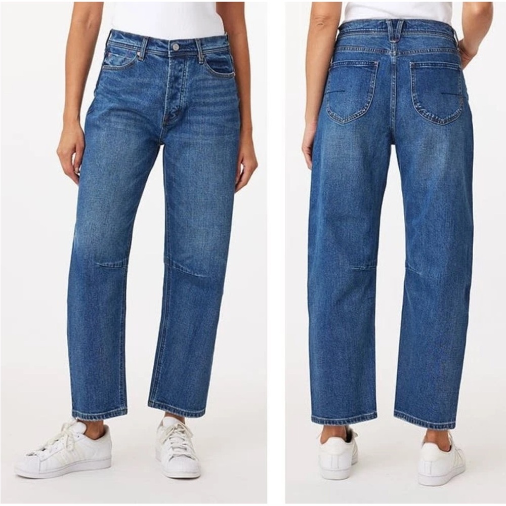 Scotch & Soda Women's Straight Leg Blue Jeans